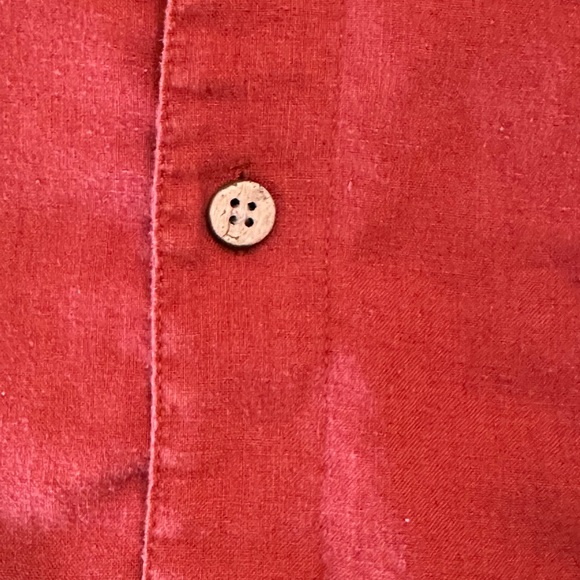 REI Short Sleeve Button Down Shirt Front Pocket Hemp Size Small Men’s - Picture 3 of 5